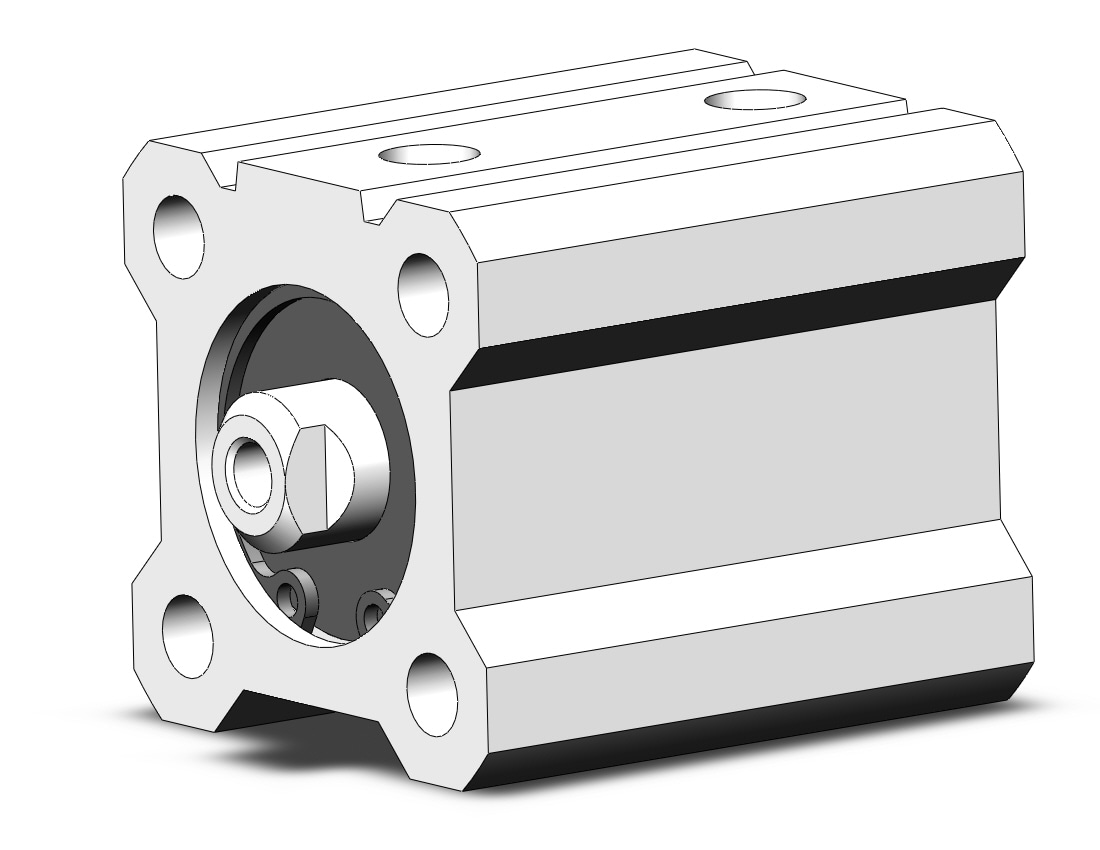 SMC NCQ2A16-15D-XB6 cyl, compact, high temp, NCQ2 COMPACT CYLINDER