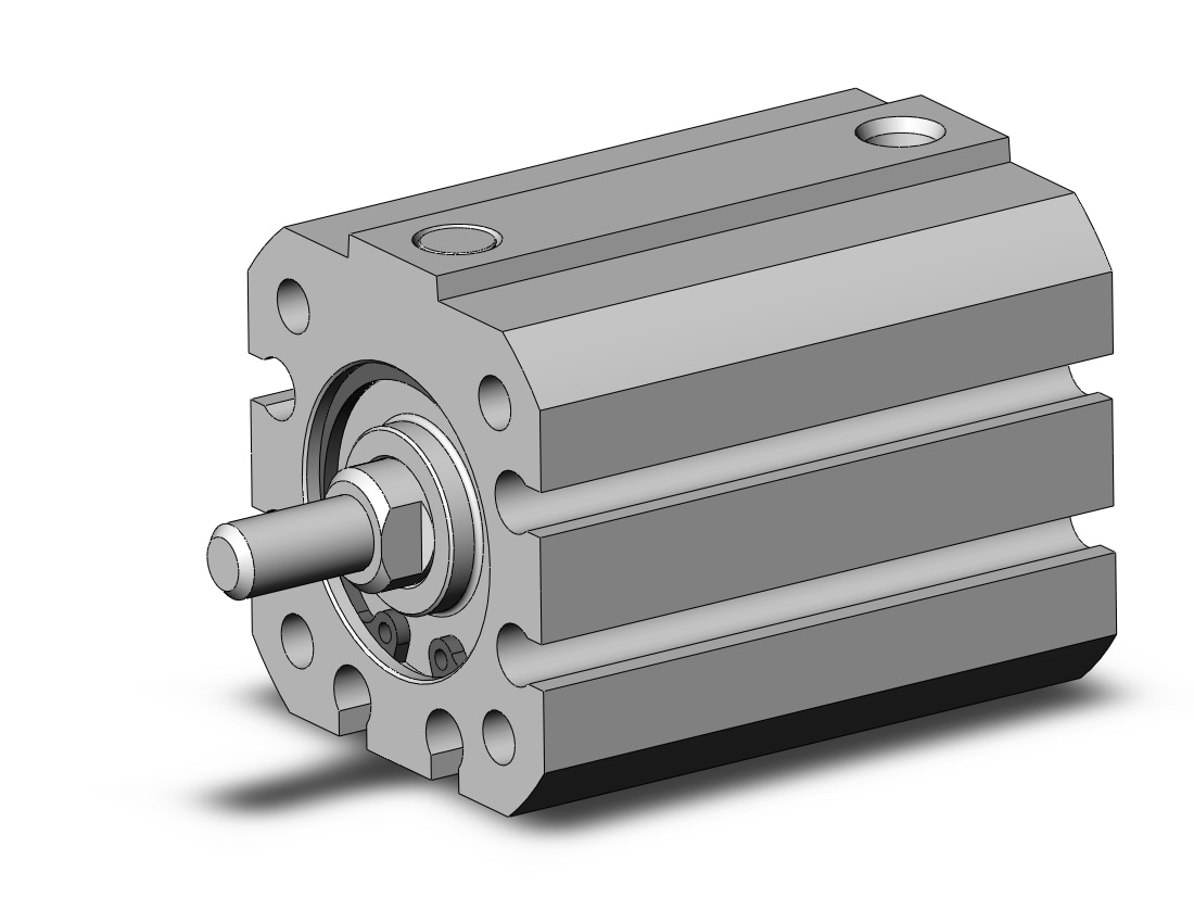 SMC NCQ8A075-087SM cyl, compact, spr rtn, NCQ8 COMPACT CYLINDER