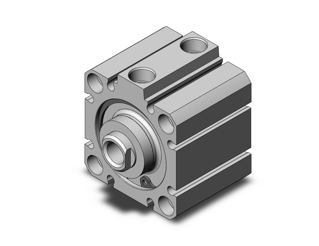 SMC NCQ8B150-075-XC4 cyl, compact, dbl act, scraper, NCQ8 COMPACT CYLINDER