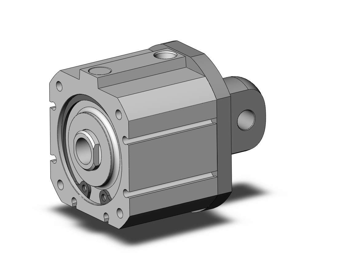 SMC NCQ8C200-100S cyl, compact, spr rtn, NCQ8 COMPACT CYLINDER