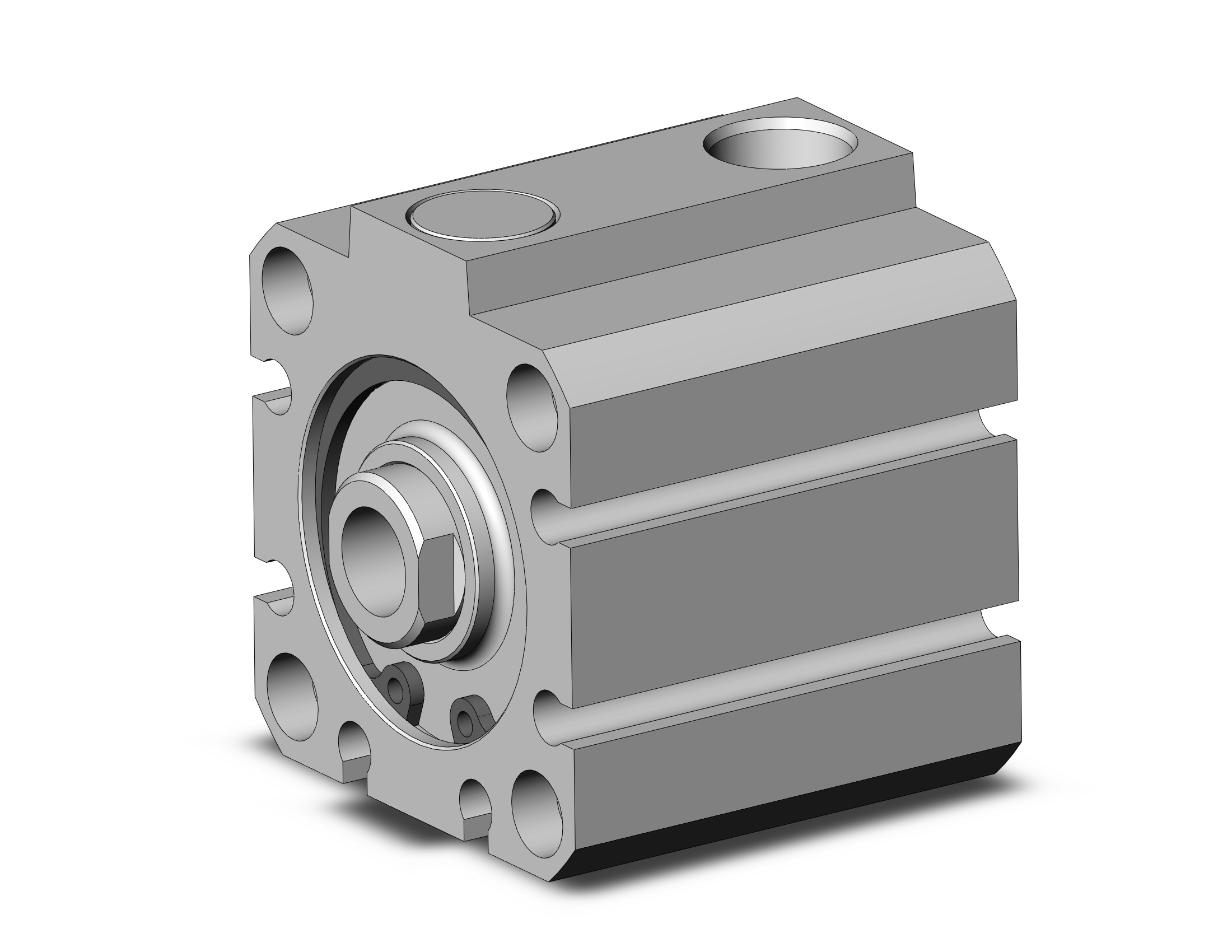 SMC NCQ8E106-062S cyl, compact, spr rtn, NCQ8 COMPACT CYLINDER