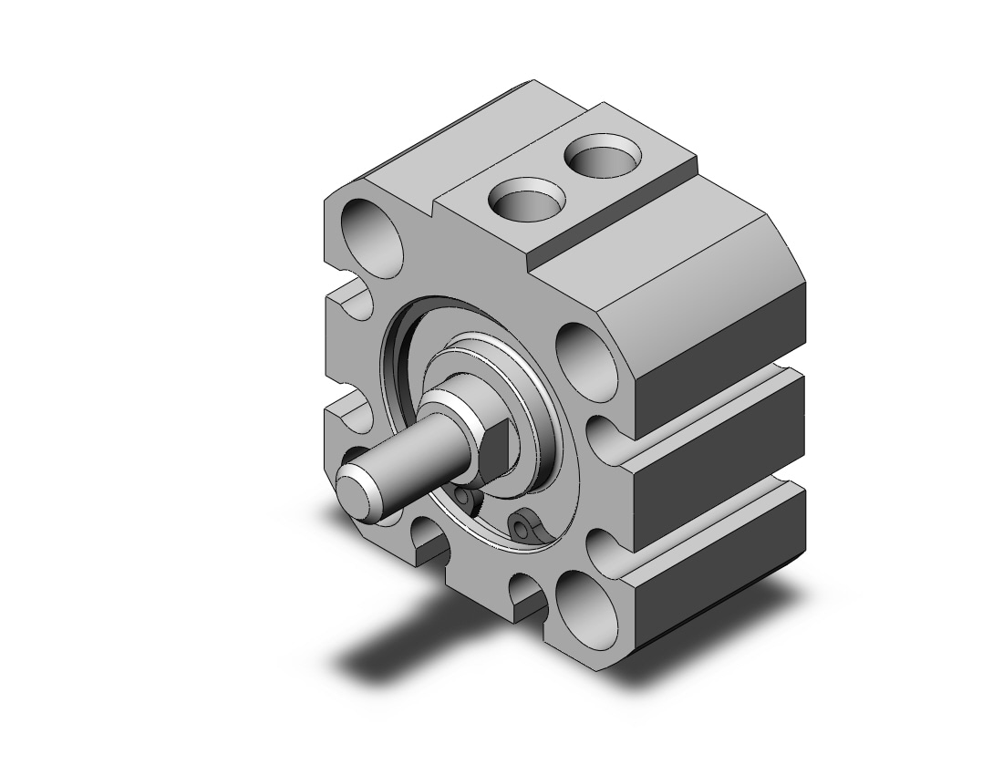 SMC NCQ8N075-012M cyl, compact, dbl act, NCQ8 COMPACT CYLINDER