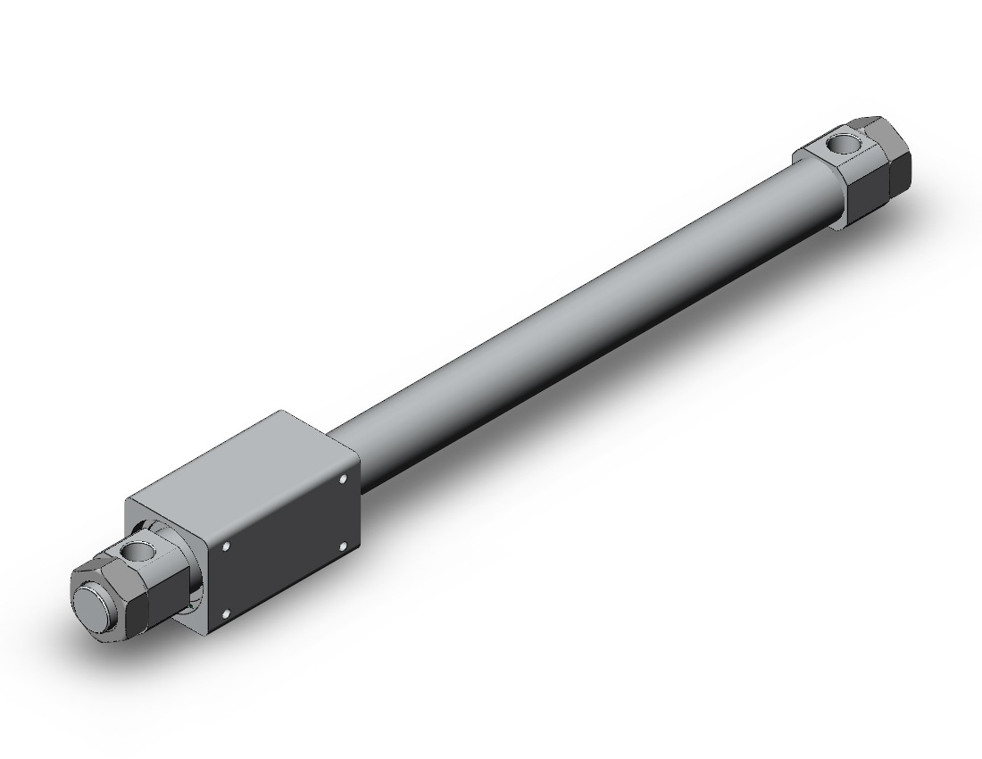 SMC NCY3B20-0850-X206 cyl, rodless, added mntg holes, NCY2B GUIDED CYLINDER