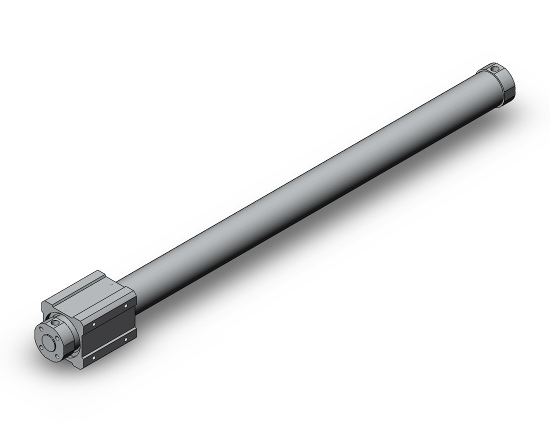 SMC NCY3B63-3500-X206 cyl, rodless, added mntg holes, NCY2B GUIDED CYLINDER