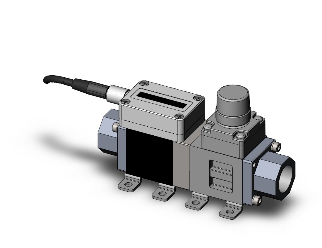 SMC PF3W504S-03-2T-GR-X128 3-color digital flow siwtch for water, DIGITAL FLOW SWITCH, WATER, PF3W