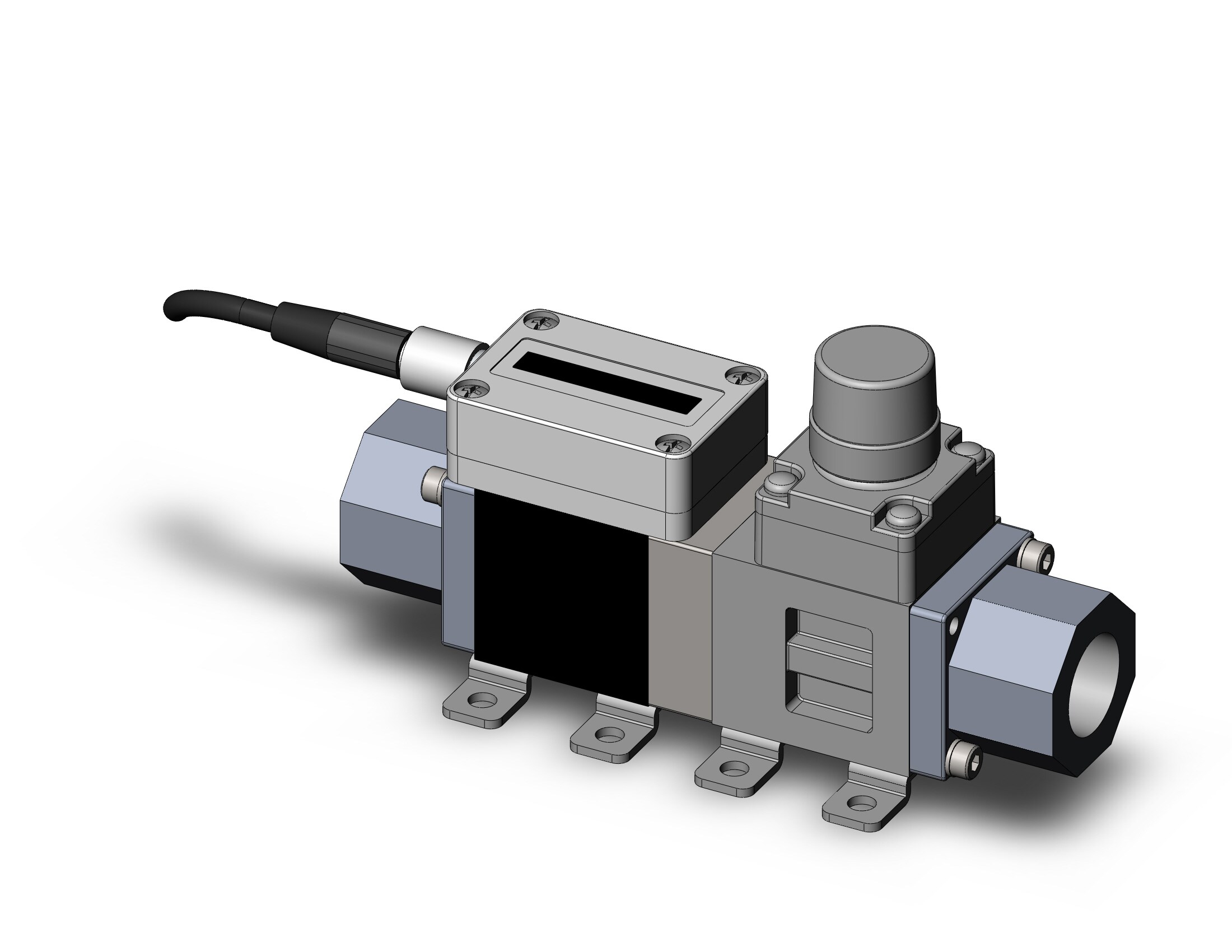 SMC PF3W520S-03-2T-GR-X128 3-color digital flow siwtch for water, DIGITAL FLOW SWITCH, WATER, PF3W