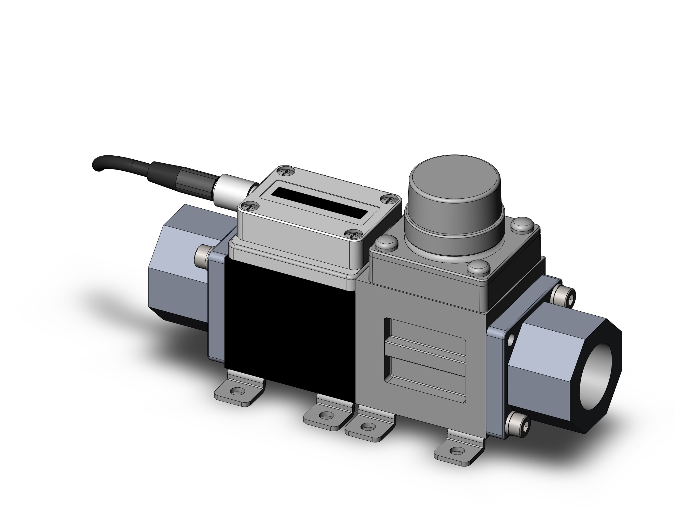 SMC PF3W540S-04-1-R 3-color digital flow siwtch for water, DIGITAL FLOW SWITCH, WATER, PF3W