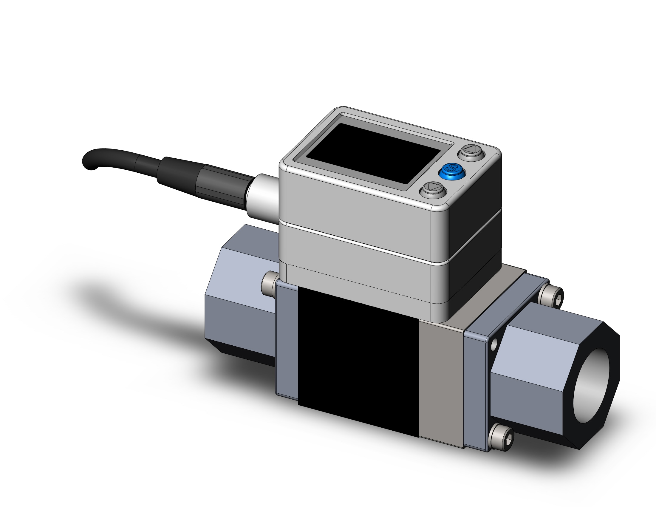 SMC PF3W720-N03-BT-F 3-color digital flow siwtch for water, DIGITAL FLOW SWITCH, WATER, PF3W