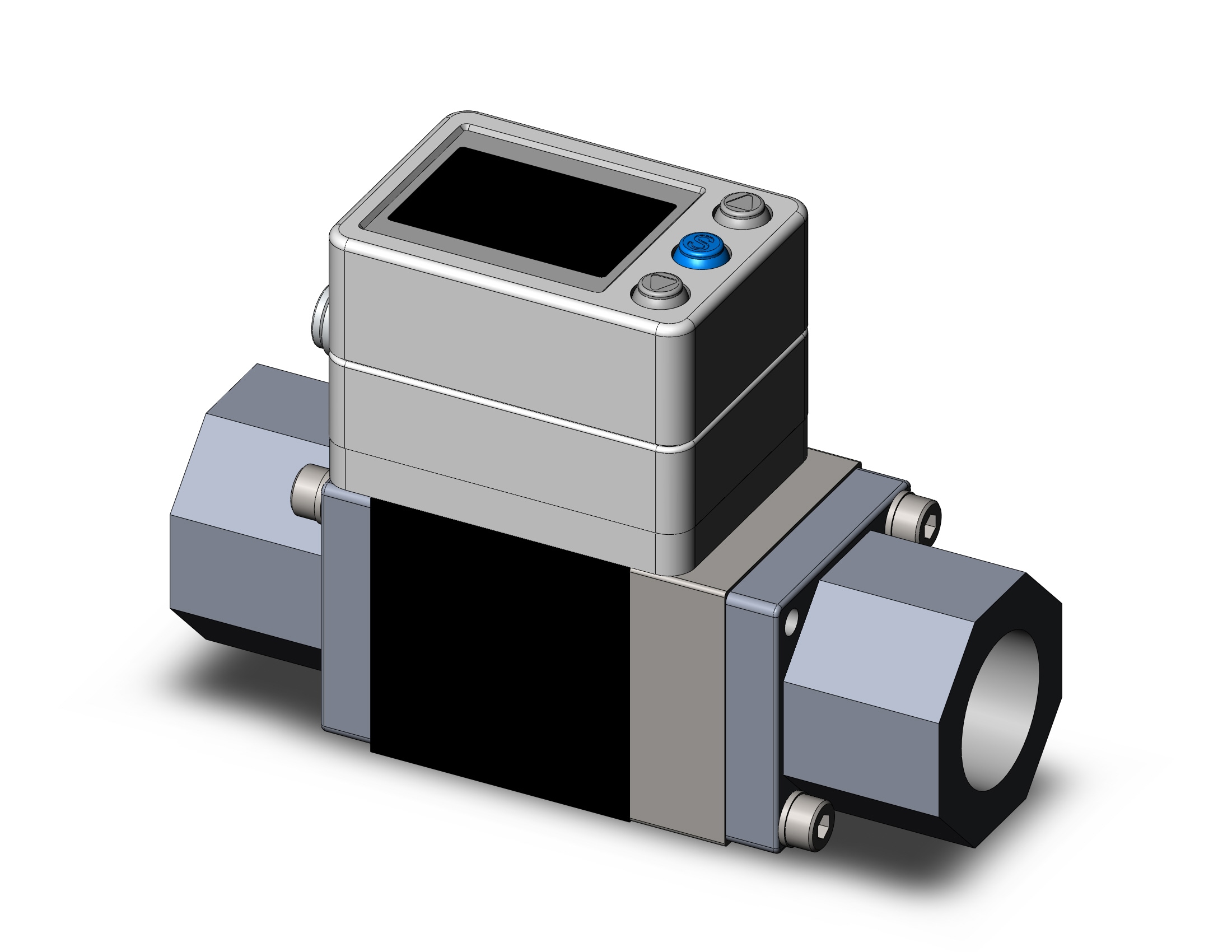 SMC PF3W720-N03-BTN-M 3-color digital flow siwtch for water, DIGITAL FLOW SWITCH, WATER, PF3W