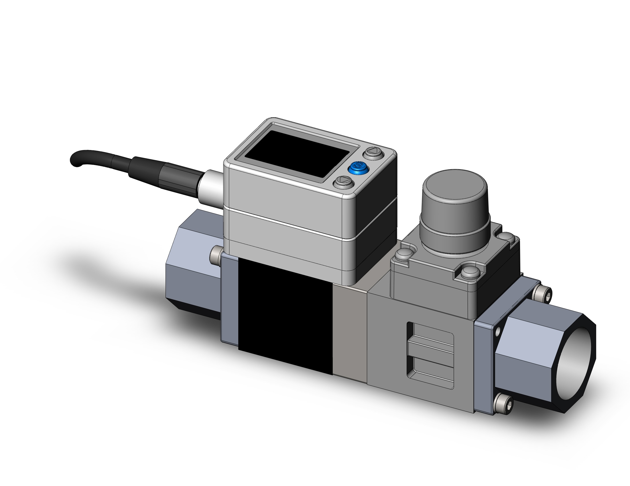 SMC PF3W720S-N04-CT-F 3-color digital flow siwtch for water, DIGITAL FLOW SWITCH, WATER, PF3W