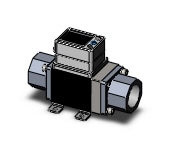 SMC PF3W740-F06-BTN-FRA 3-color digital flow siwtch for water, DIGITAL FLOW SWITCH, WATER, PF3W