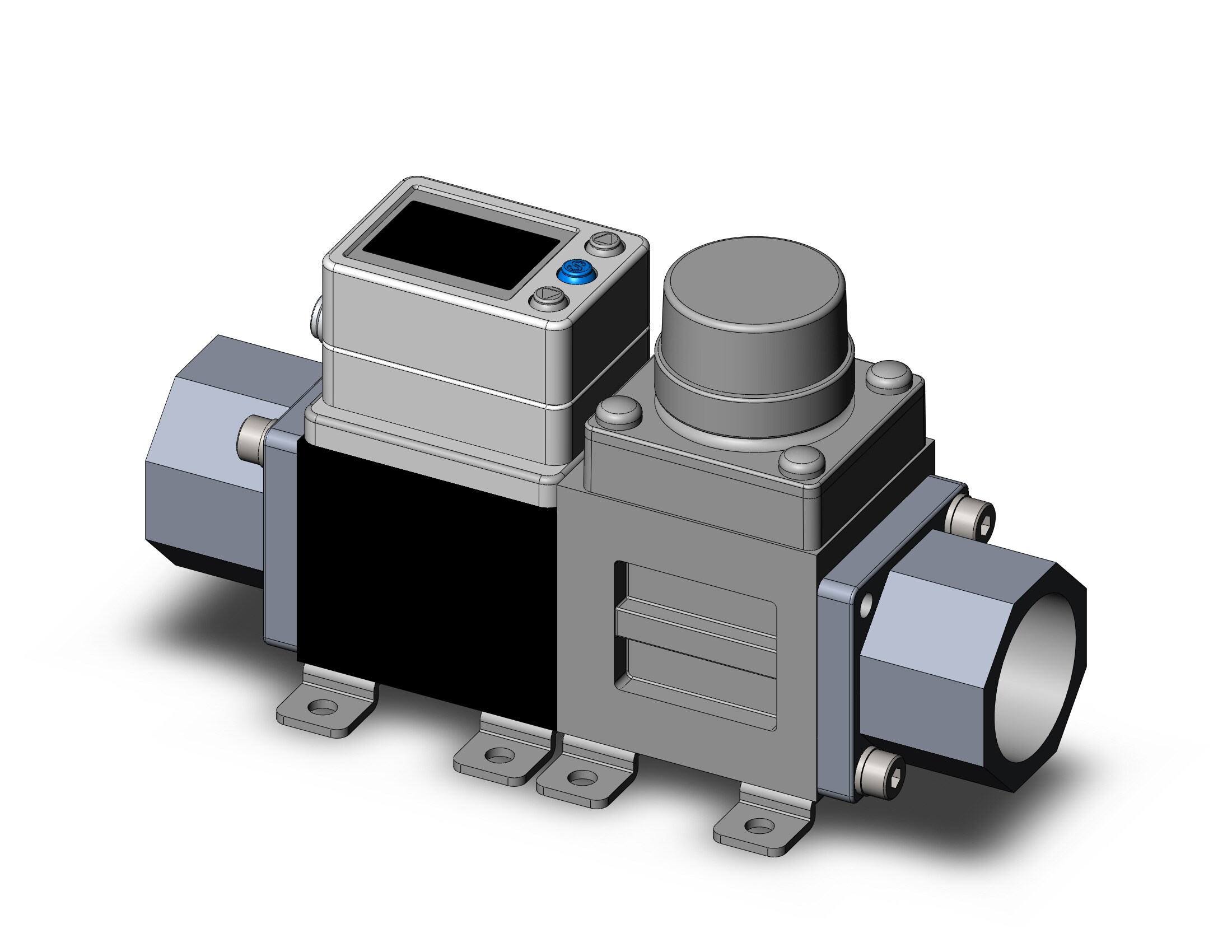 SMC PF3W740S-06-AN-FR 3-color digital flow siwtch for water, DIGITAL FLOW SWITCH, WATER, PF3W