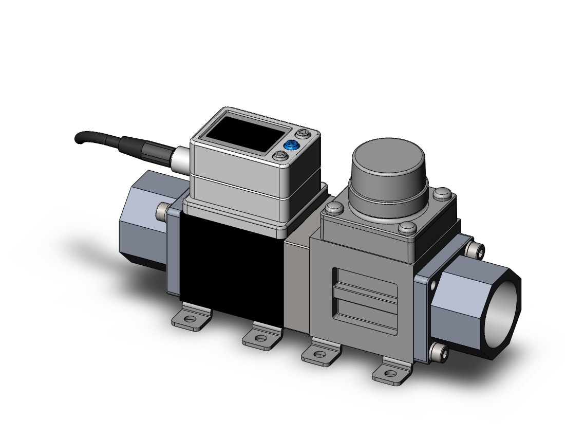 SMC PF3W740S-06-BT-FR 3-color digital flow siwtch for water, DIGITAL FLOW SWITCH, WATER, PF3W