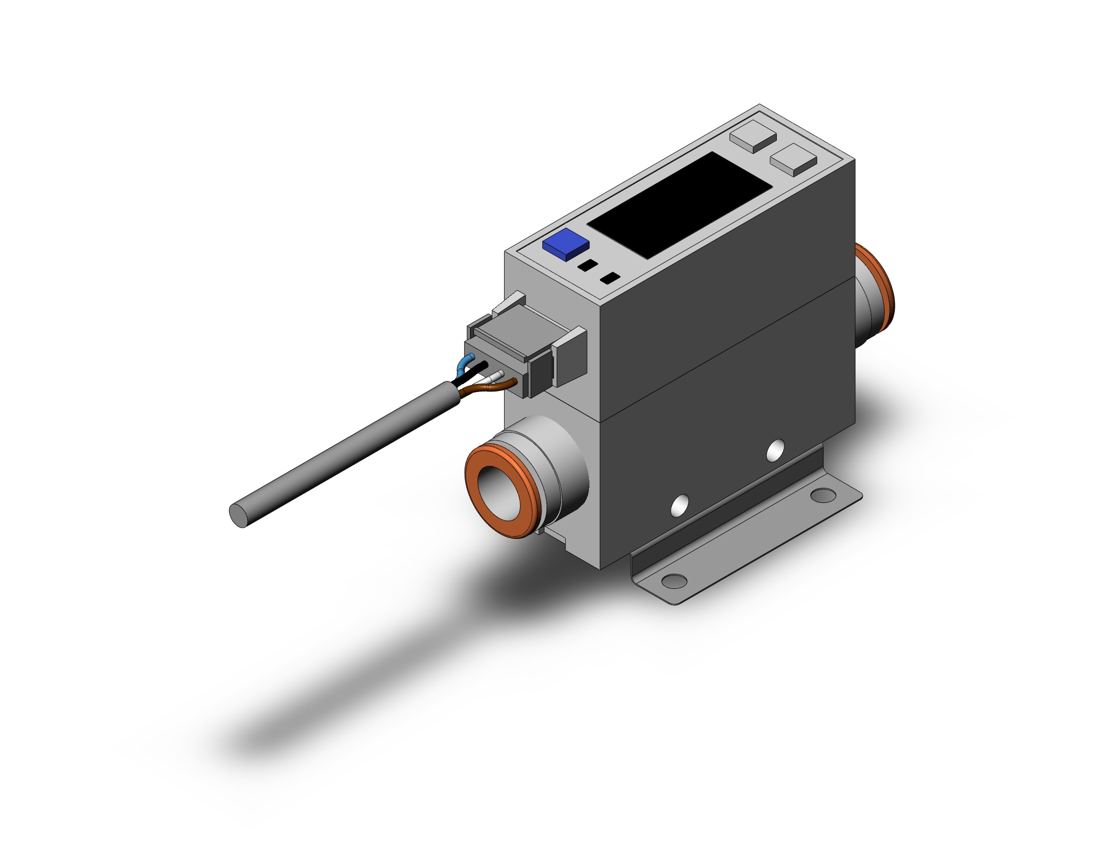 SMC PFM711-C8-A-R 2-color digital flow switch for air, DIGITAL FLOW SWITCH