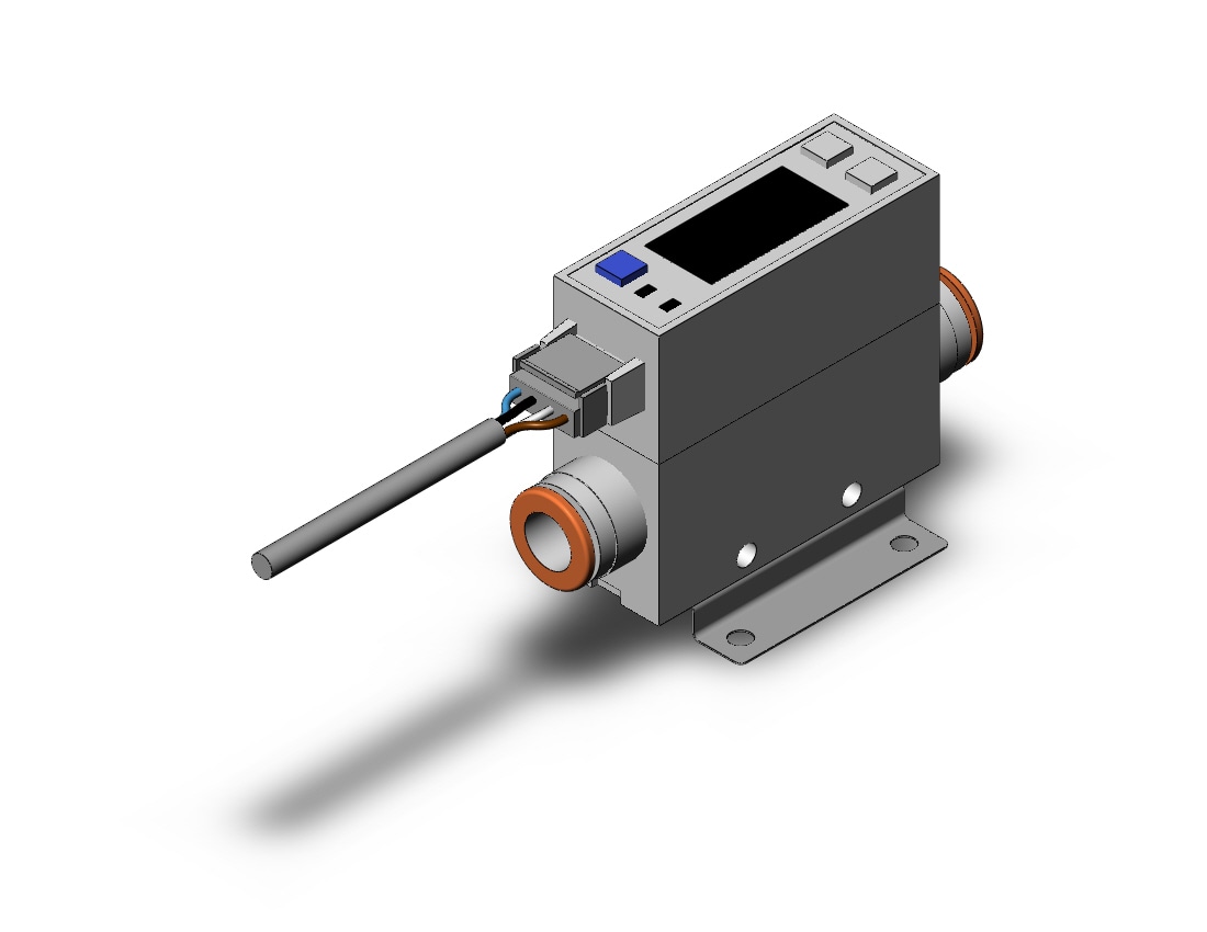 SMC PFM711-C8-B-N-R 2-color digital flow switch for air, DIGITAL FLOW SWITCH