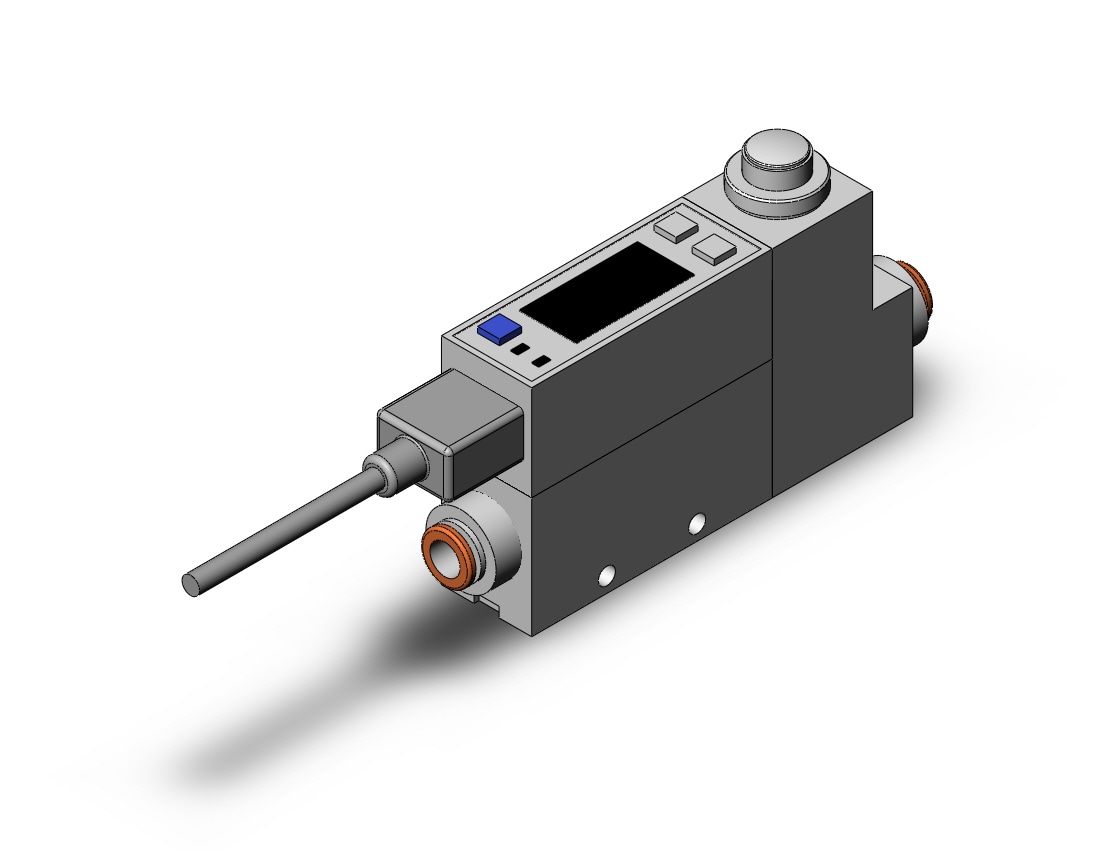 SMC PFM711S-C6-F-MNA-W 2-color digital flow switch for air, DIGITAL FLOW SWITCH