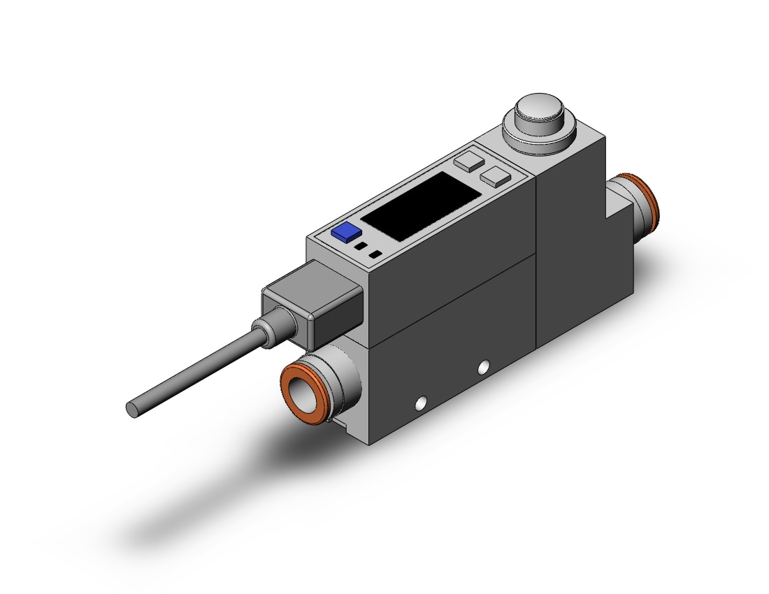 SMC PFM725S-C8-E-W 2-color digital flow switch for air, DIGITAL FLOW SWITCH