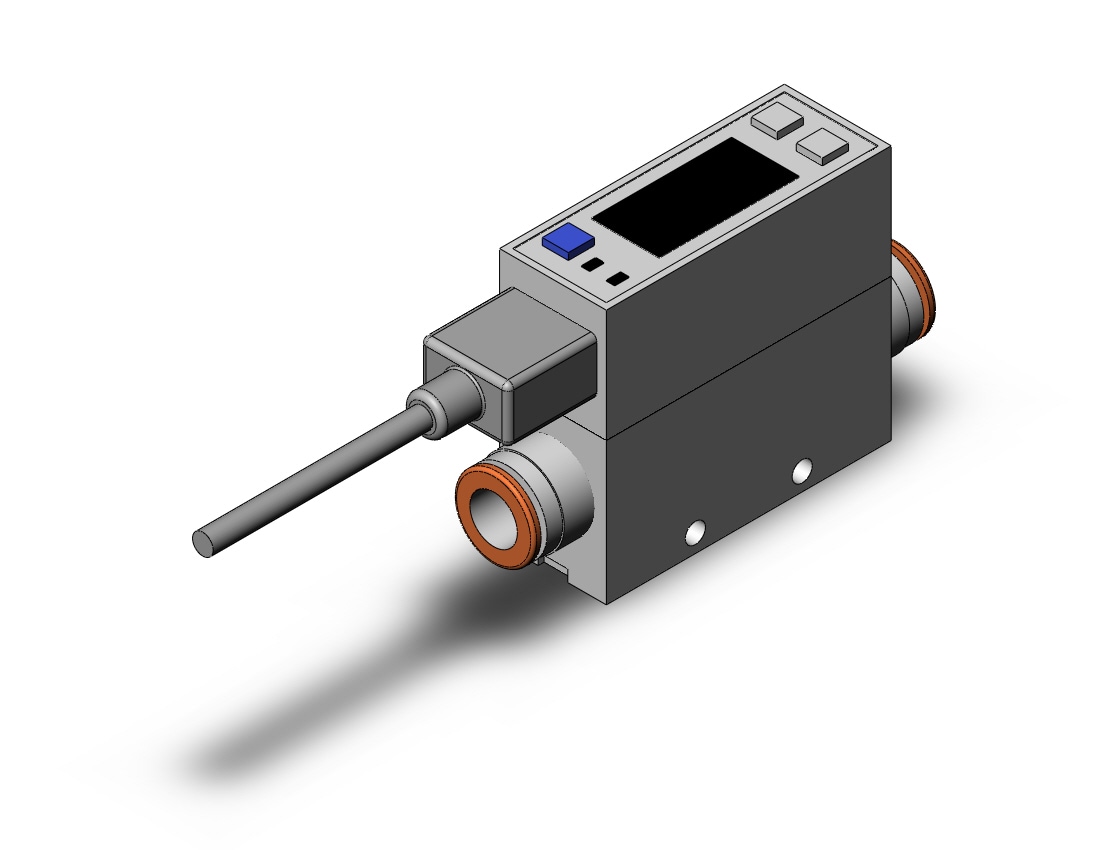 SMC PFM750-C8-A-M-W 2-color digital flow switch for air, DIGITAL FLOW SWITCH