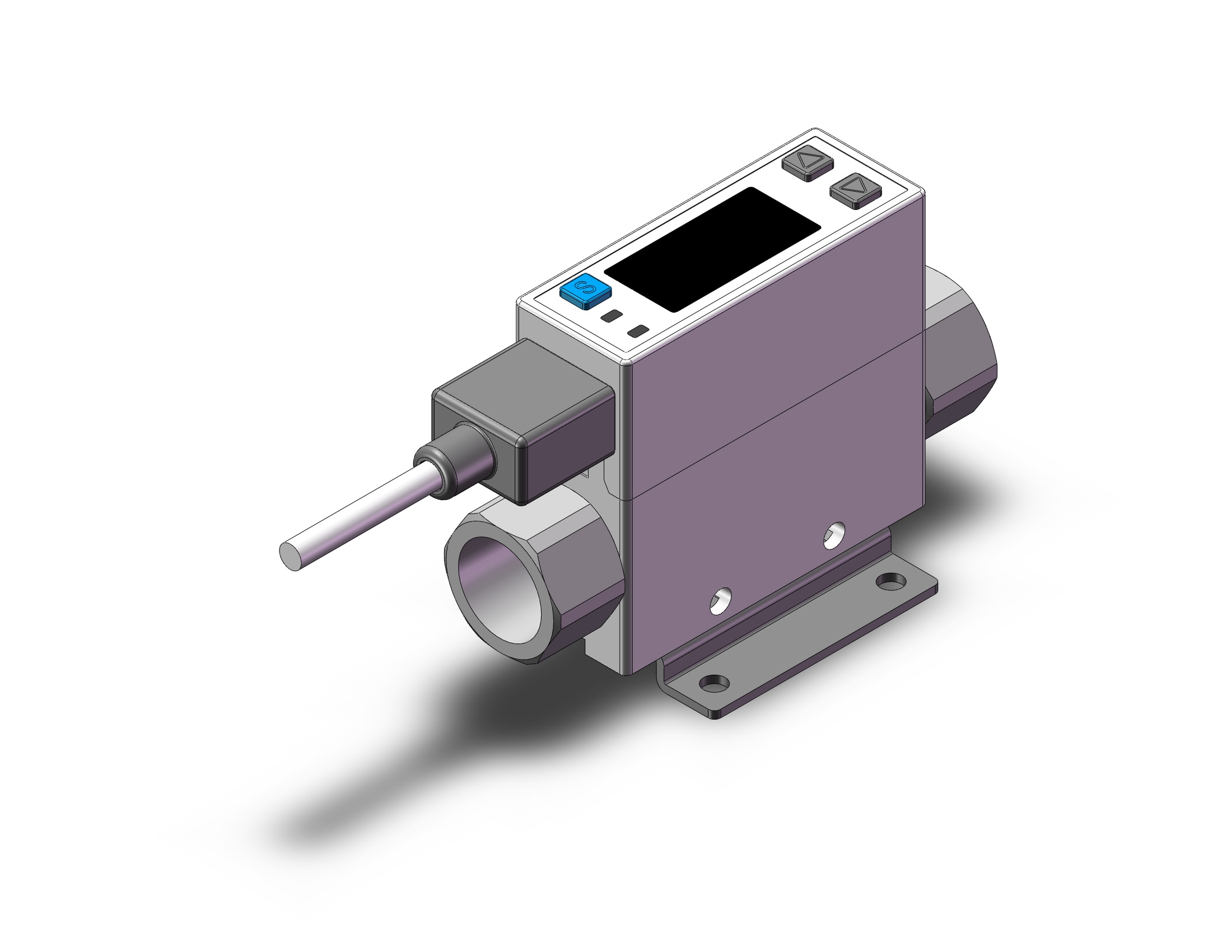 SMC PFMB7201-02-DW-R 2-color digital flow switch for air, DIGITAL FLOW SWITCH