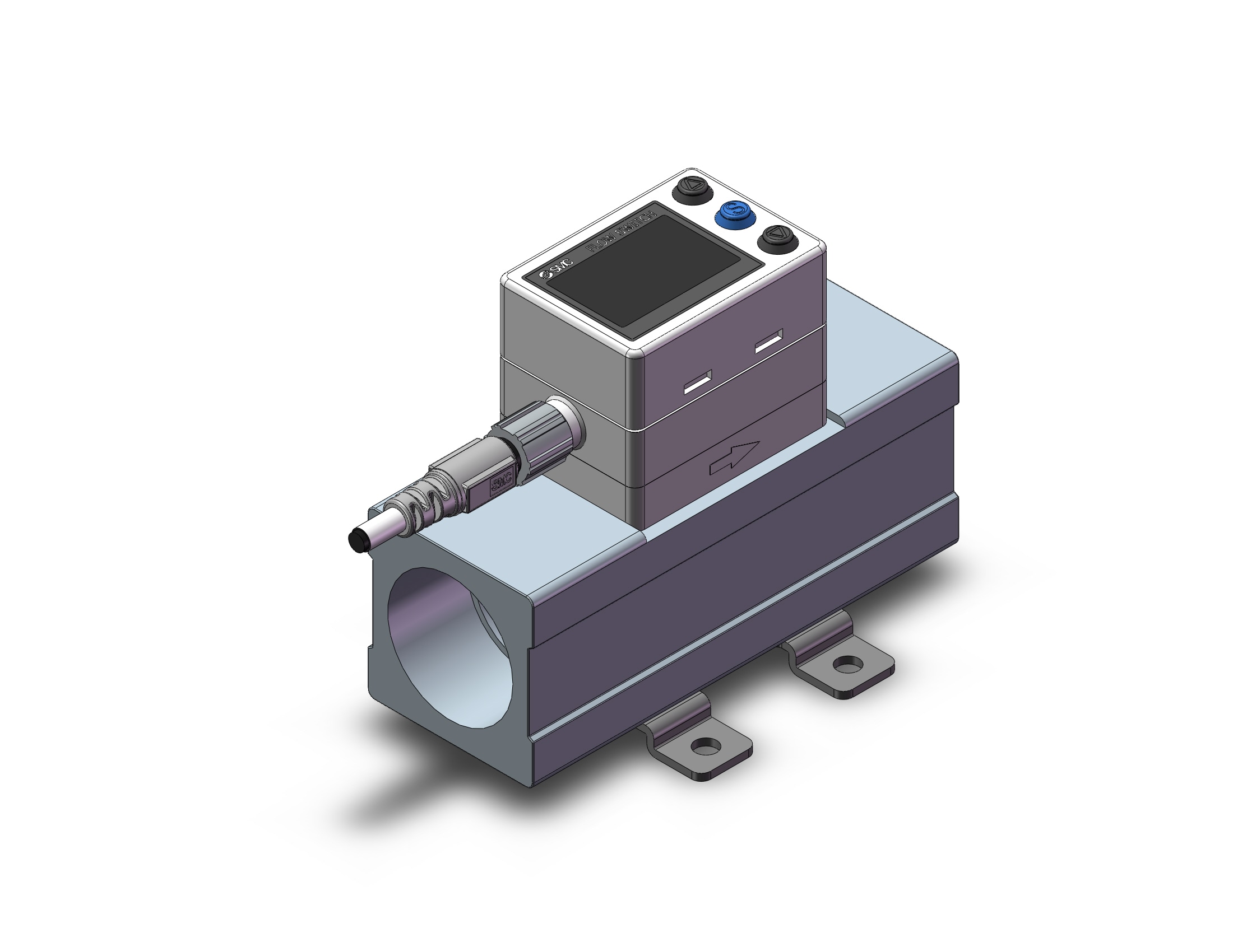 SMC PFMC7202-06-A-R 2-color digital flow switch for air, DIGITAL FLOW SWITCH