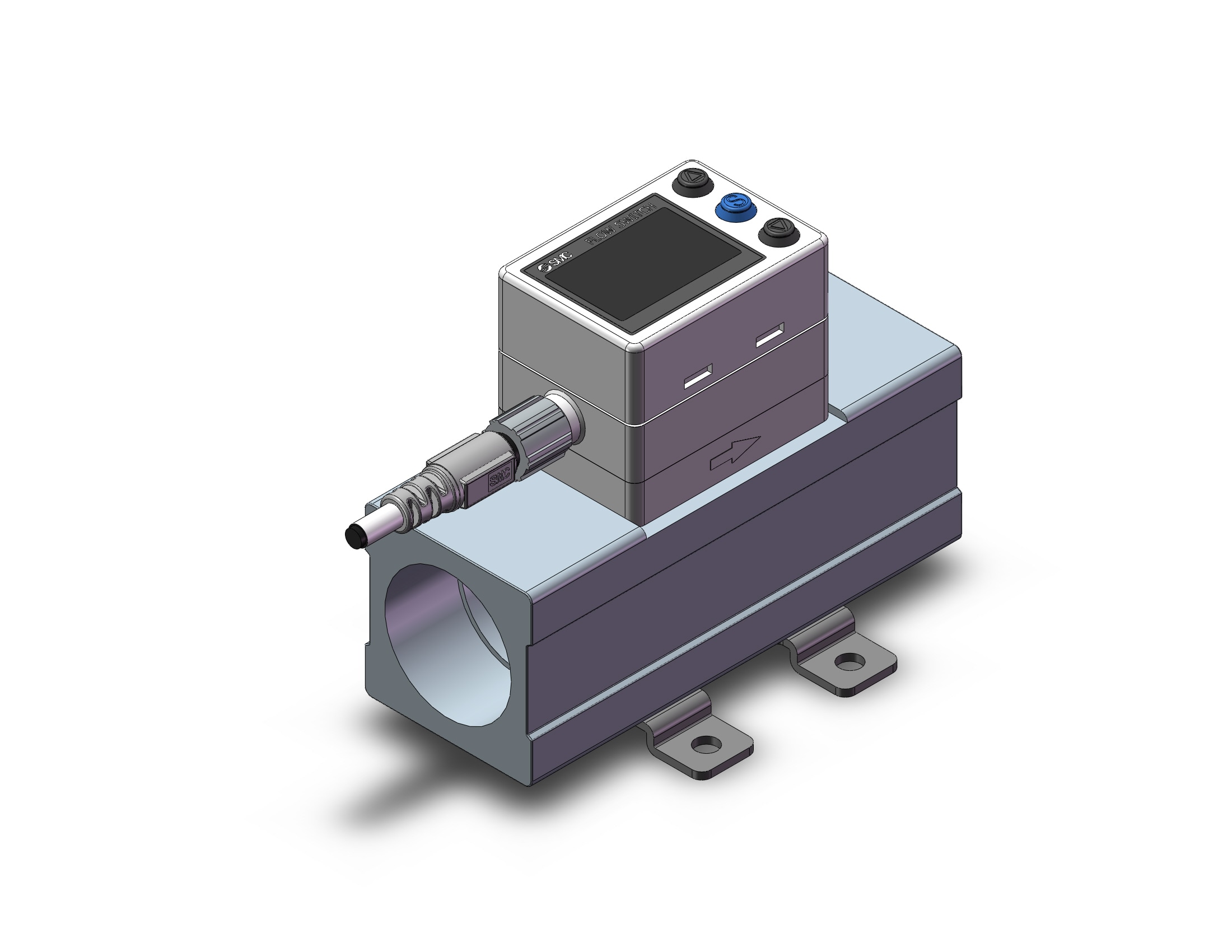 SMC PFMC7202-F06-H-R 2-color digital flow switch for air, DIGITAL FLOW SWITCH