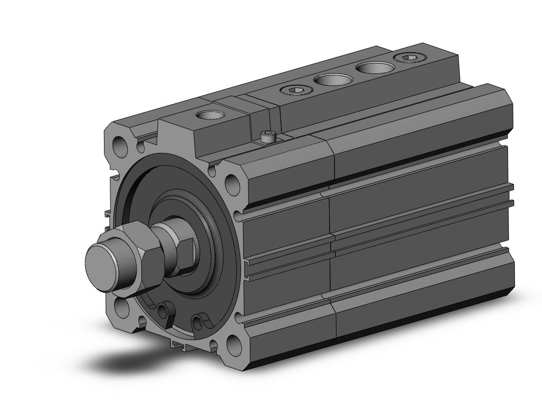 SMC RLQA63-30M-F cyl, compact w/lock, RLQ COMPACT LOCK CYLINDER