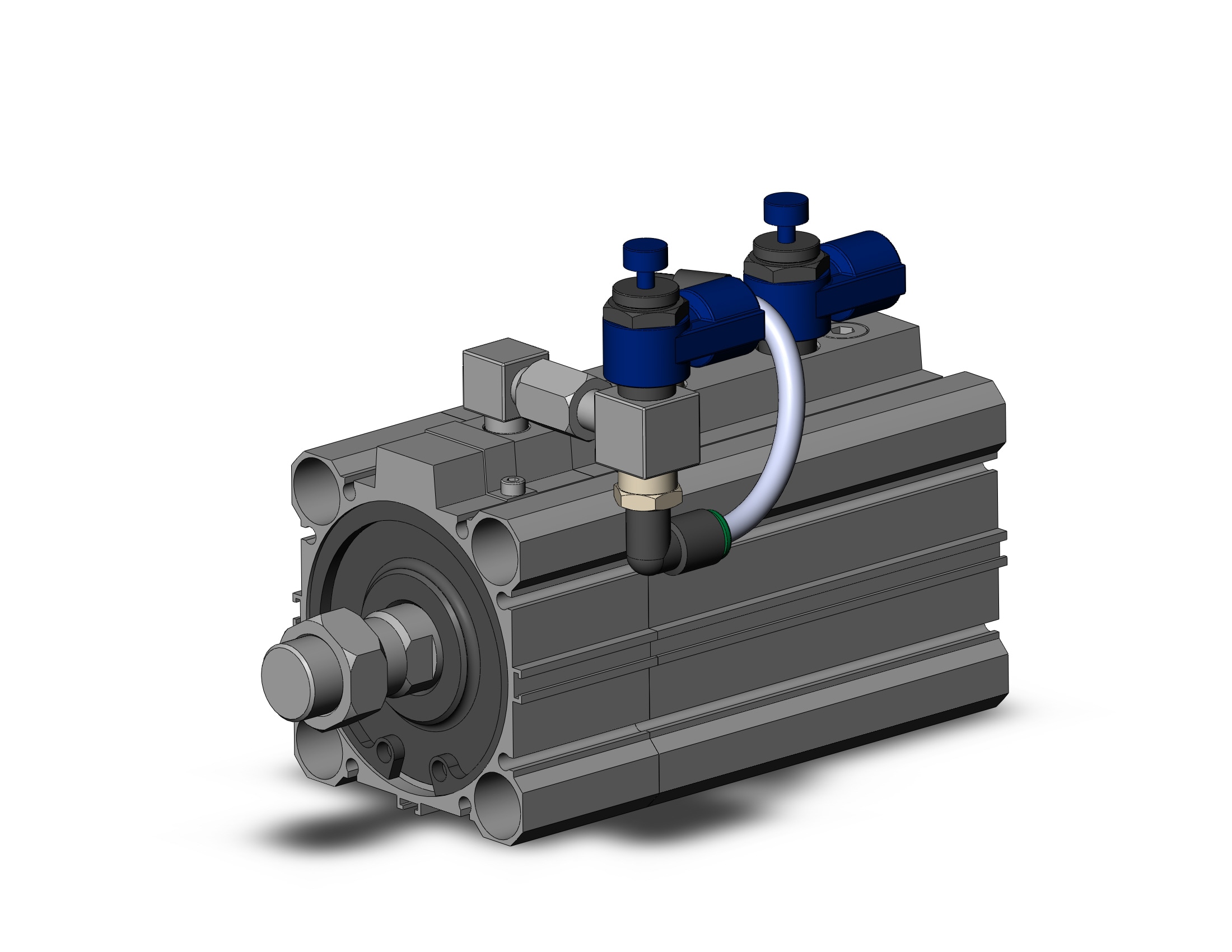 SMC RLQB63TN-50M-BR cyl, compact w/lock, RLQ COMPACT LOCK CYLINDER