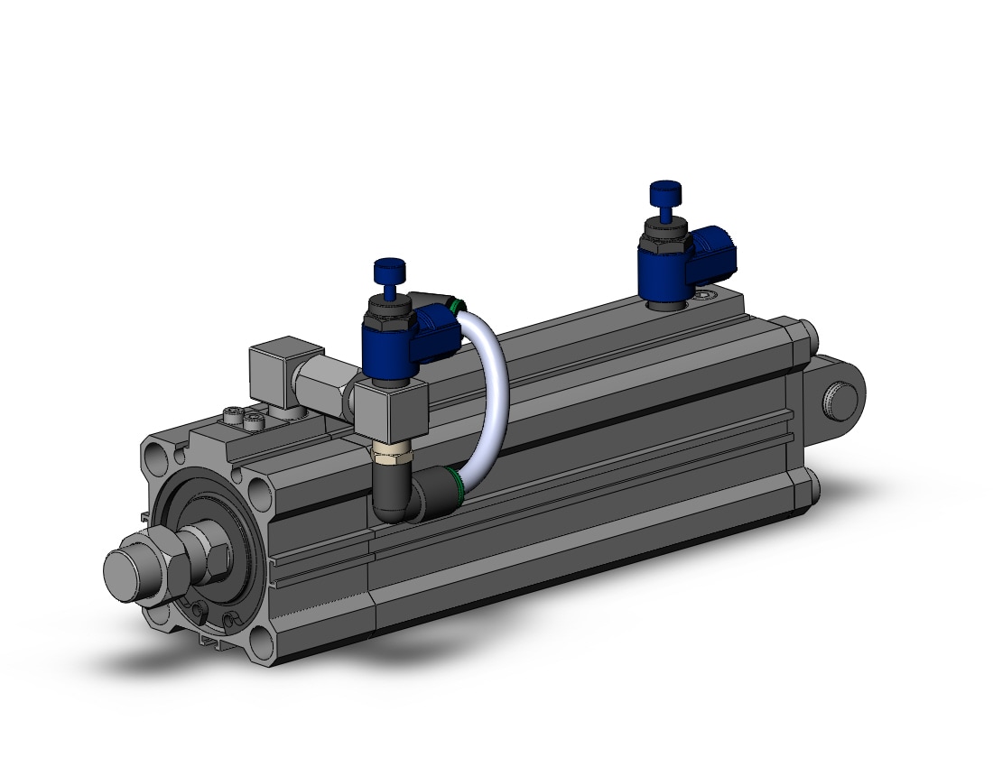 SMC RLQD40TN-100M-BR cyl, compact w/lock, RLQ COMPACT LOCK CYLINDER