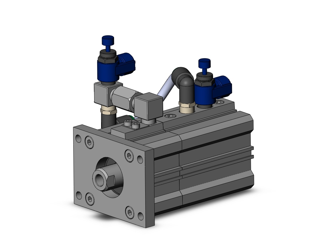 SMC RLQF40TN-20-BL cyl, compact w/lock, RLQ COMPACT LOCK CYLINDER