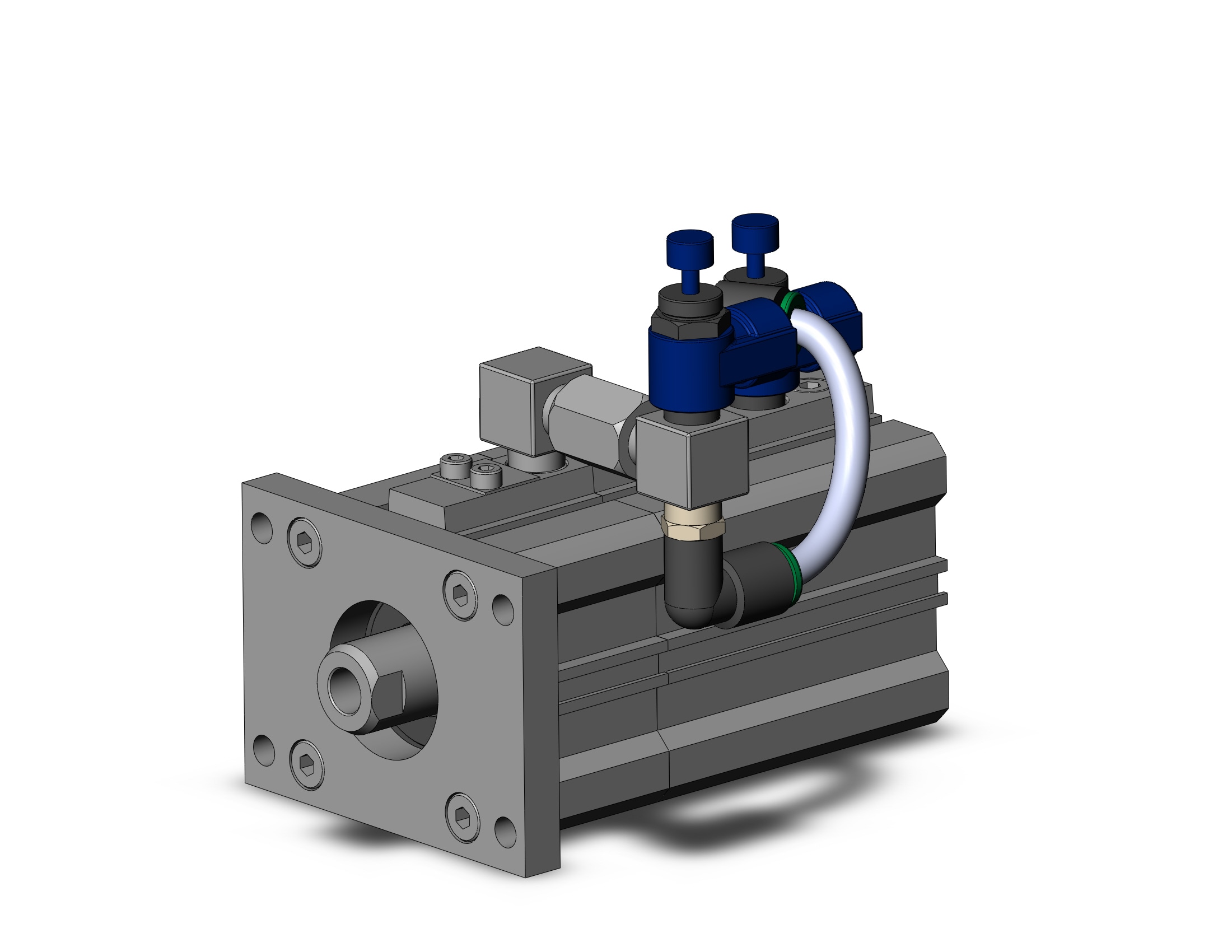 SMC RLQF40TN-20-BR cyl, compact w/lock, RLQ COMPACT LOCK CYLINDER