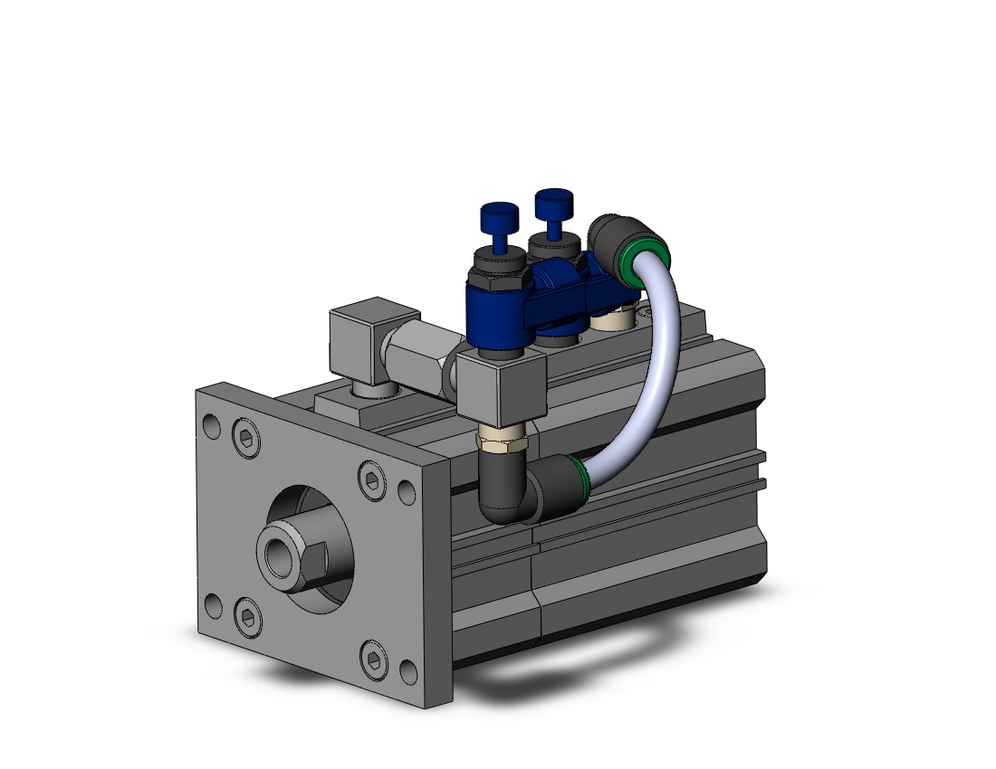 SMC RLQF40TN-20-FR cyl, compact w/lock, RLQ COMPACT LOCK CYLINDER