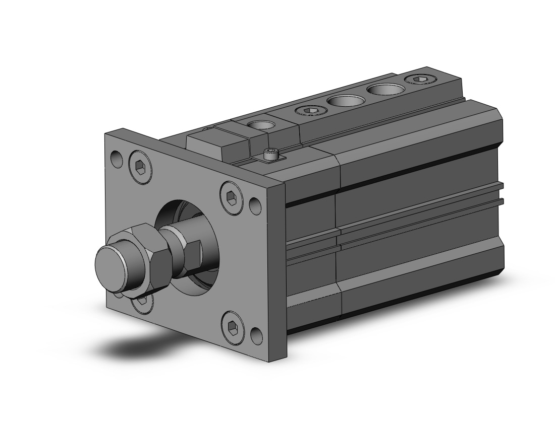 SMC RLQF50-30M-B cyl, compact w/lock, RLQ COMPACT LOCK CYLINDER