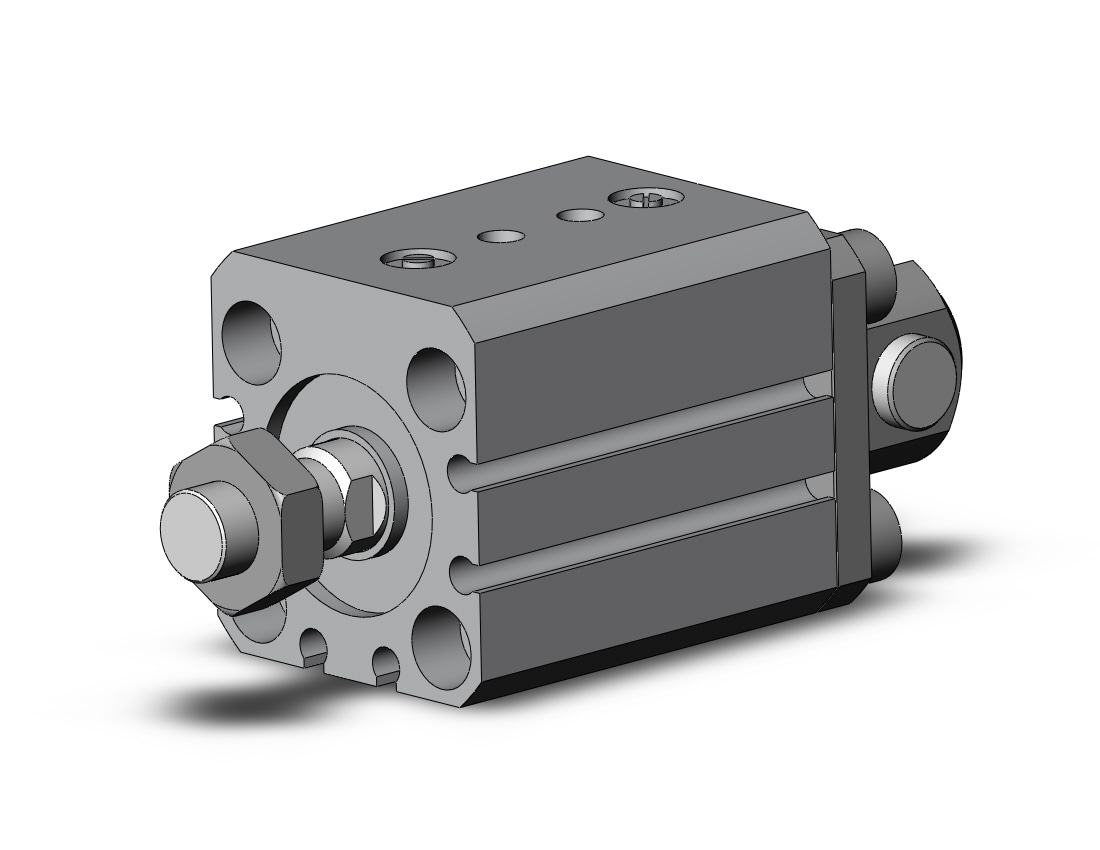 SMC RQD25-15M cyl, compact, air cushion, RQ COMPACT CYLINDER