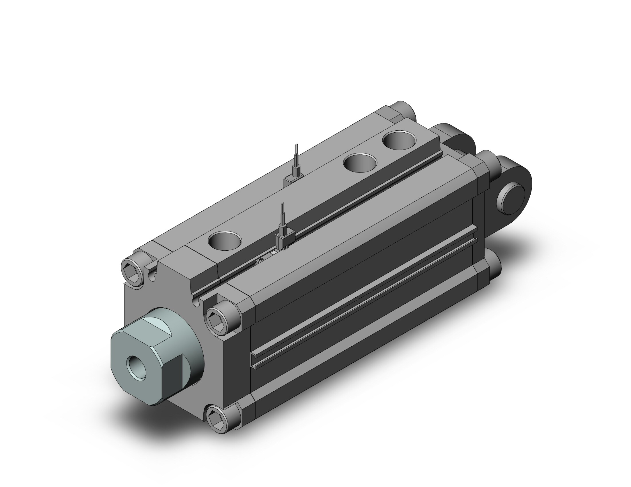 SMC RZQD50-50-40-M9BVSDPC3 cyl, 3-position, sw capable, RZQ 3-POSITION CYLINDER