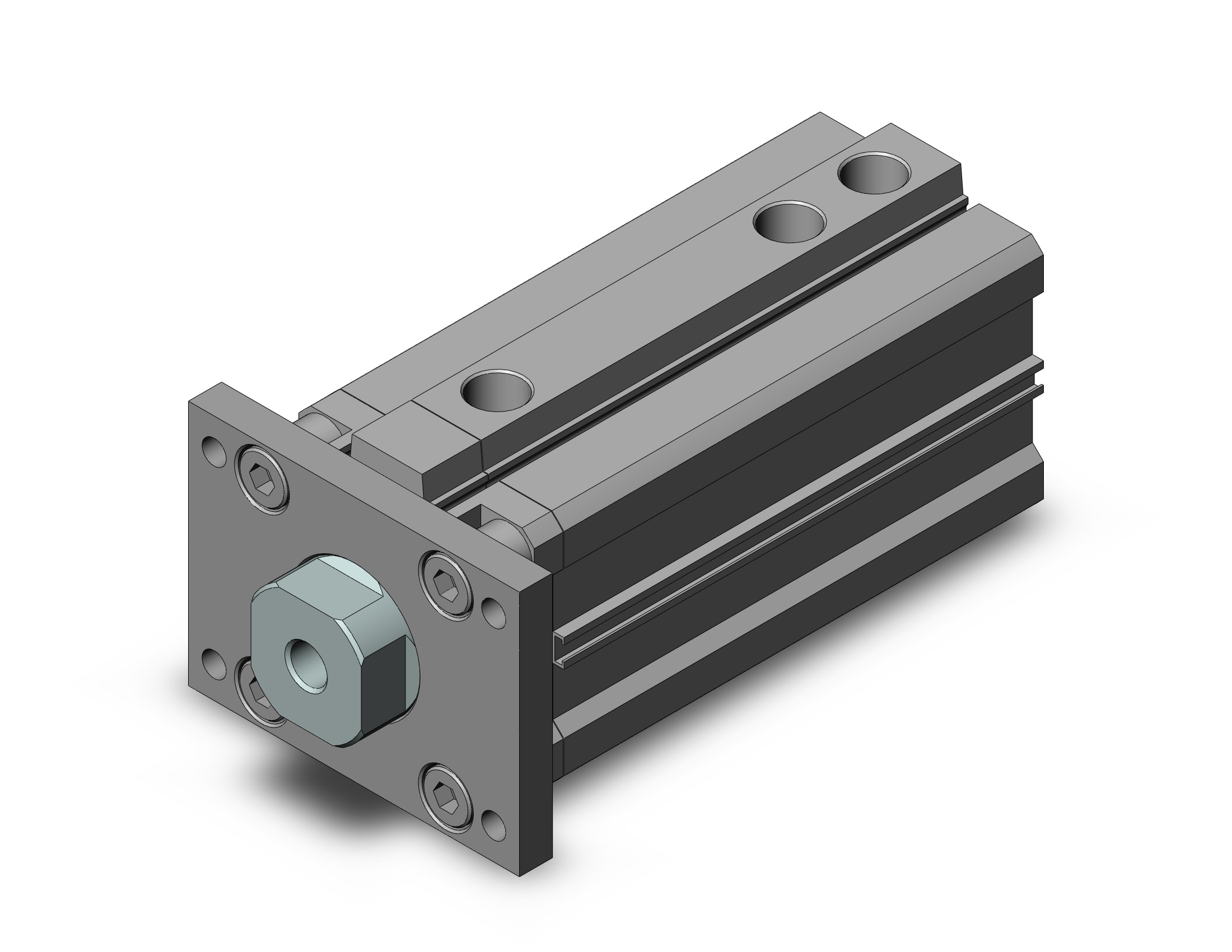 SMC RZQF50-50-10 cylinder, 3-position, 3-POSITION CYLINDER