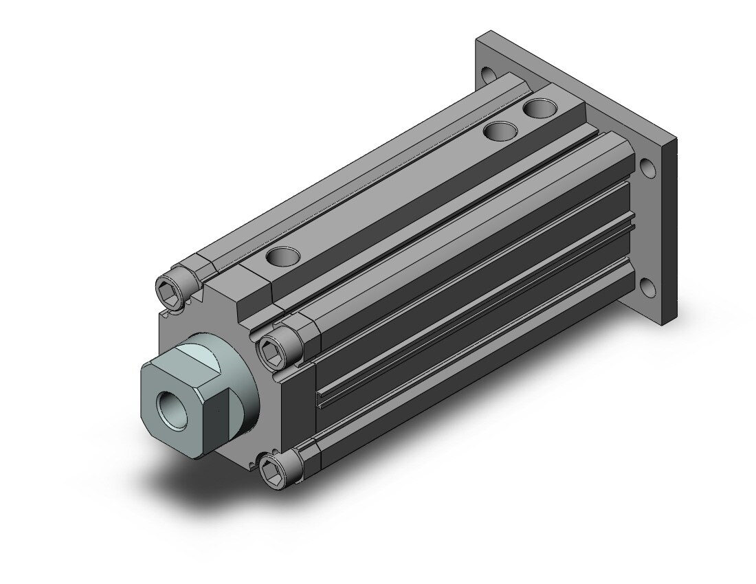 SMC RZQG63-100-50 cylinder, 3-position, 3-POSITION CYLINDER