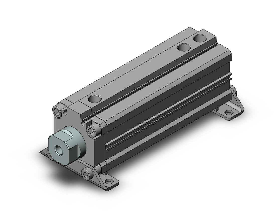 SMC RZQL50TN-100-20 cyl, 3-position, sw capable, RZQ 3-POSITION CYLINDER