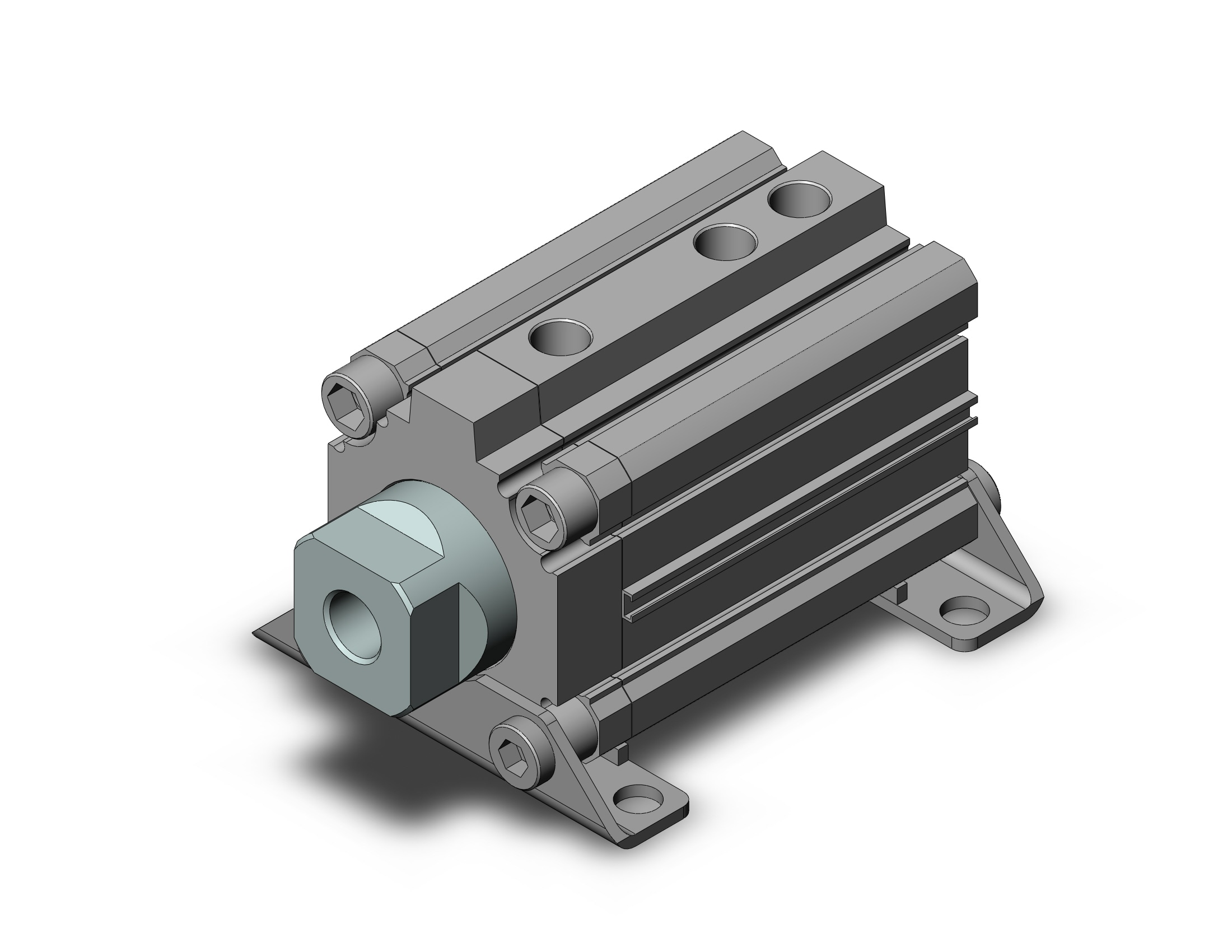 SMC RZQL63TN-25-20 cyl, 3-position, sw capable, RZQ 3-POSITION CYLINDER