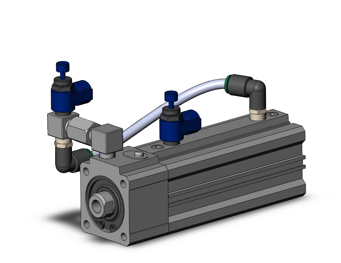 SMC RDLQA32-75-FL cylinder, COMPACT CYLINDER W/LOCK