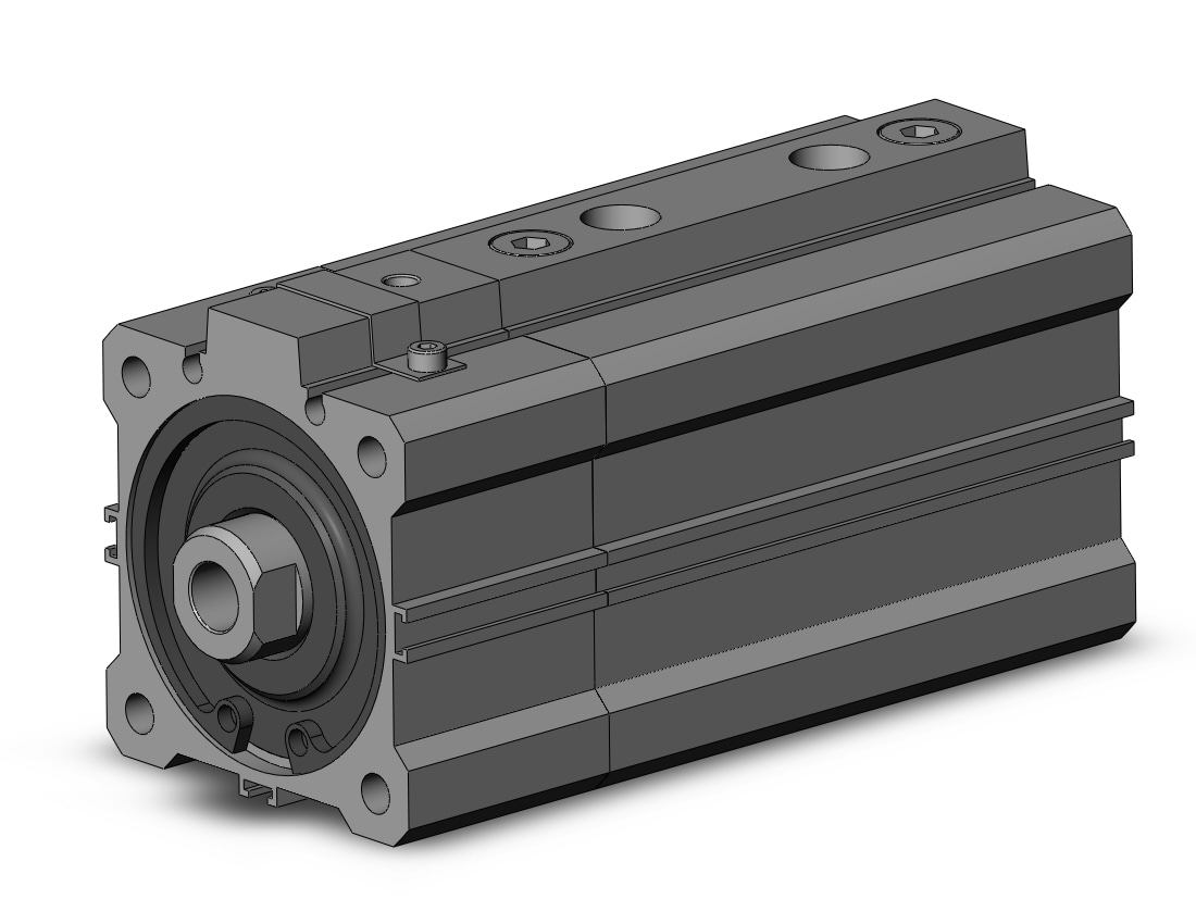 SMC RDLQA50TF-50-B cyl, compact w/lock, sw cap, RLQ COMPACT LOCK CYLINDER