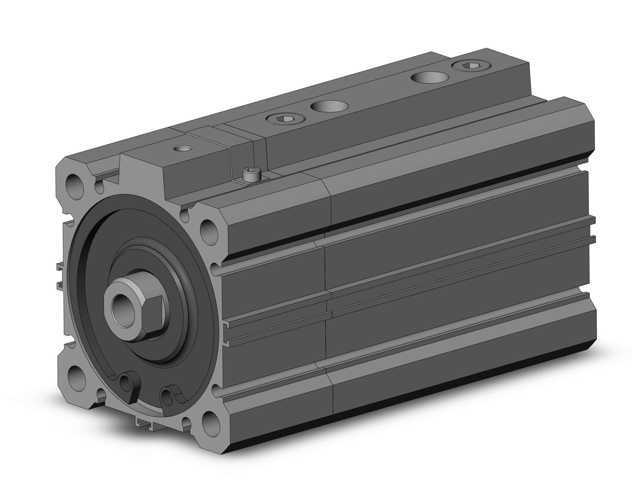 SMC RDLQA63TF-50-F cyl, compact w/lock, sw cap, RLQ COMPACT LOCK CYLINDER