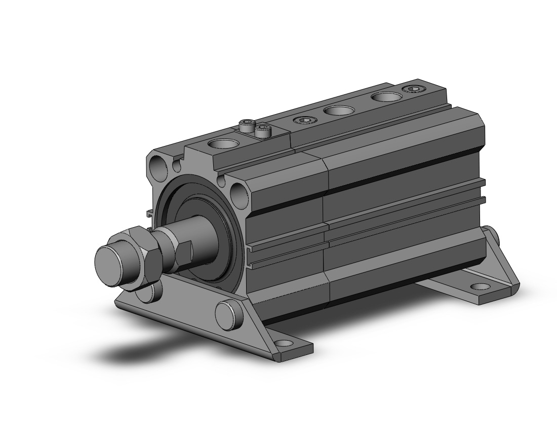 SMC RDLQL40-25M-F cyl, compact w/lock, sw cap, RLQ COMPACT LOCK CYLINDER