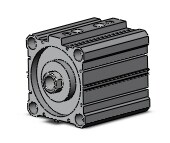 SMC RDQB100-50 cyl, compact, air cushion, RQ COMPACT CYLINDER