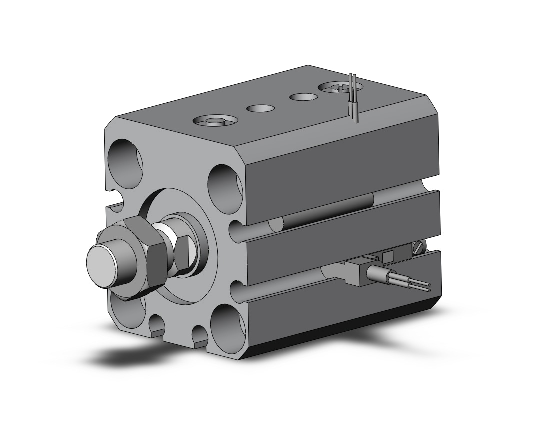 SMC RDQB20-15M-A96VL 20mm rq dbl-act auto-sw, RQ COMPACT CYLINDER