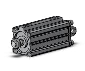 SMC RDQD63-100M cyl, compact, air cushion, RQ COMPACT CYLINDER