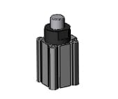 SMC RSDQA32-15BKZ compact stopper cylinder, rsq-z, STOPPER CYLINDER