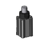 SMC RSDQA32-20BZ compact stopper cylinder, rsq-z, STOPPER CYLINDER