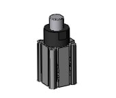 SMC RSDQA40-20DKZ-A93L compact stopper cylinder, rsq-z, STOPPER CYLINDER