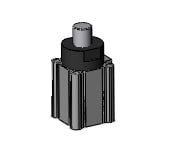 SMC RSDQA50-25DZ-M9PZ compact stopper cylinder, rsq-z, STOPPER CYLINDER