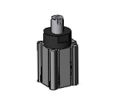 SMC RSDQA50-30DFZ-M9NSAPC stopper cylinder, STOPPER CYLINDER